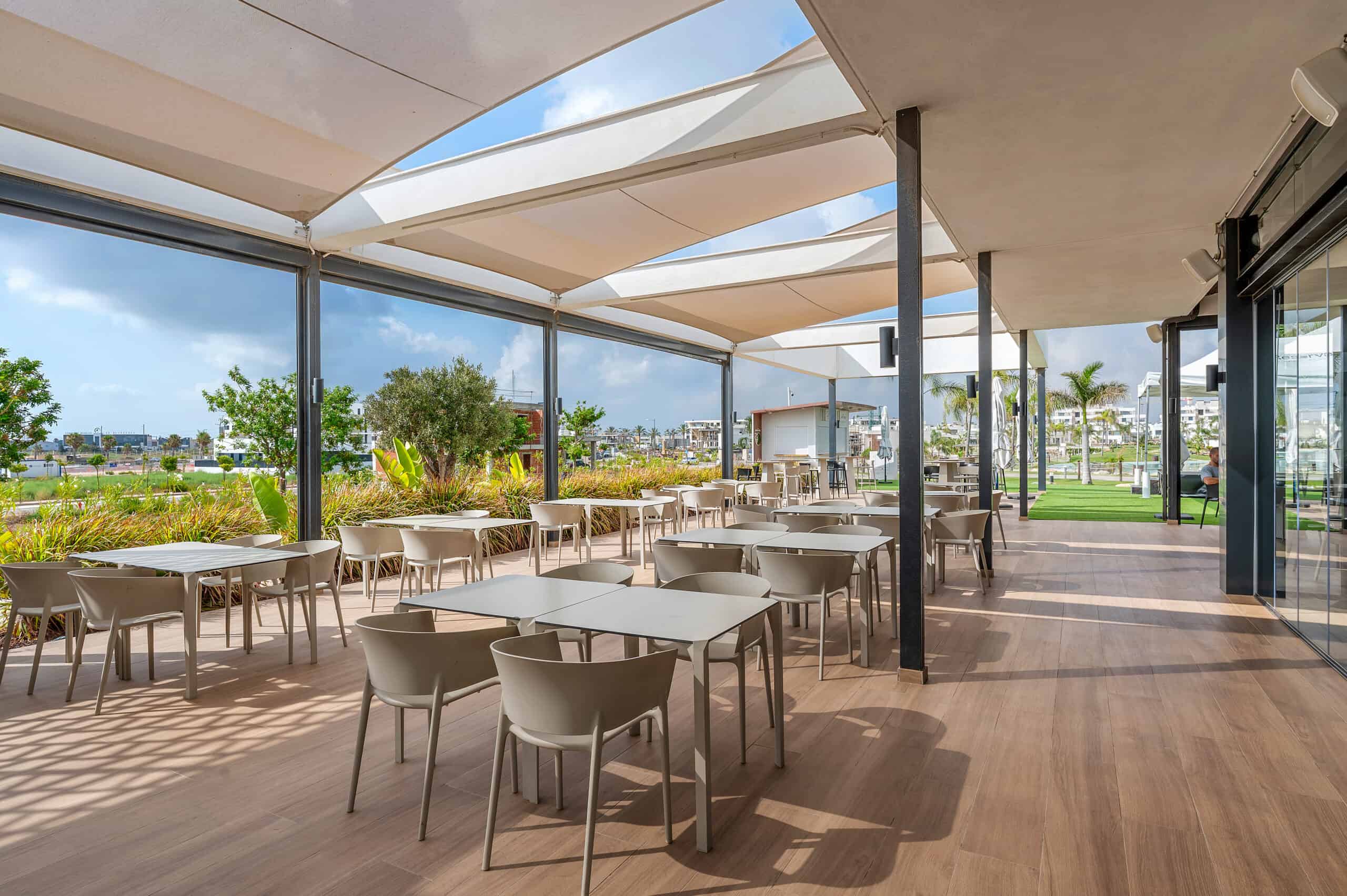 Restaurant terrace