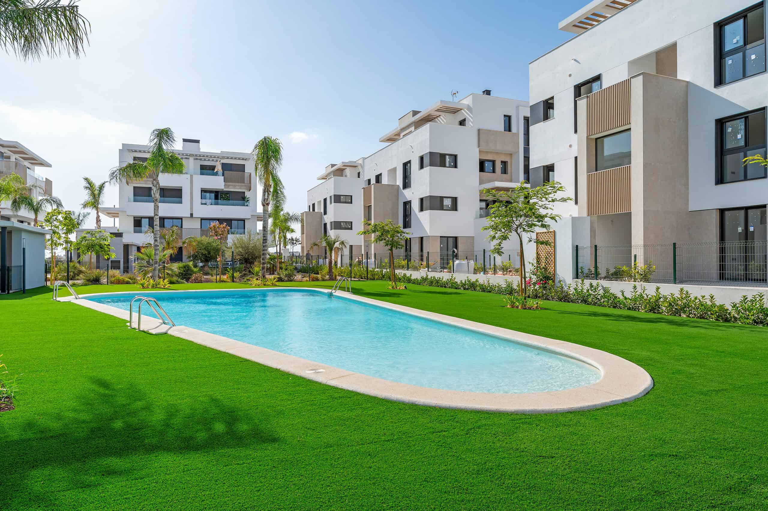 Pool and residences